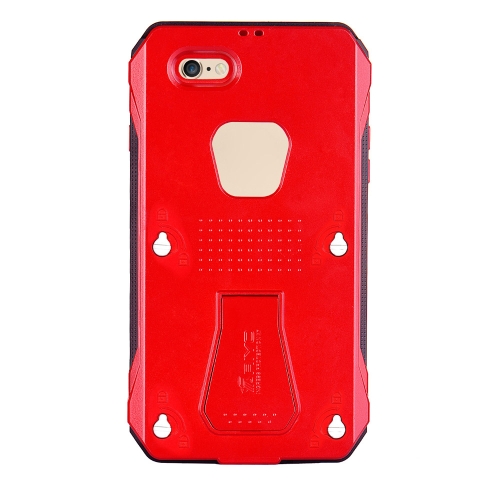 RIYO IP68 impermeable a prueba de golpes suciedad nieve cubierta estuche resistente para iPhone 6 6S PC TPE Material único Stand diseño impermeable transpirable película puertos alta transparencia ecológica portátil anti-rasguña anti-polvo antideslizante anti-huellas dactilares a prueba de choques hermético al polvo Durable