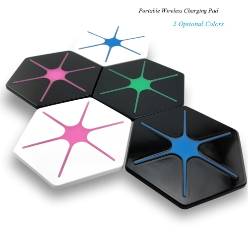 

Portable New QI Wireless Charger Phone Universal Charging Base External Backup Charge Pad for Samsung Galaxy S6/S7/S6 Edge/S7 Edge Google Nexus 4/5/6/7 and Other Qi-enabled Smart Phones