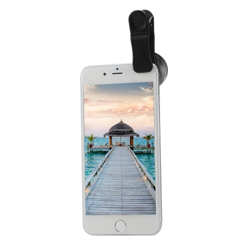 

2 in 1 Universal Detachable Clip on Mobile Phone Lens 235 Degree Super Fish Eye + 20 X Macro Camera Lens for Smartphone