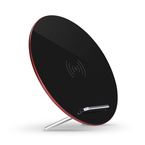 

Qi Standard Wireless Charger Быстрая беспроводная подставка для подзарядки Держатель для зарядки Базовая встроенная двойная катушка для Samsung Galaxy S8 / S8 + / S7 / S7 Edge / S6 Edge + / Note 5 / Note 8 или для iPhone X / 8/8 Plus и других Qi- Включенн