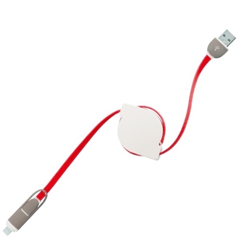 

Apple Android Two-in-one Data Line 1m Retractable Data Cable