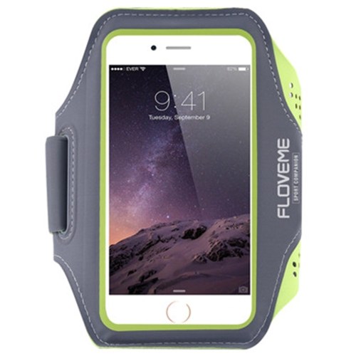 

FLOVEME Спортивный чехол для телефона Armband для iPhone 6 / 6S / 7 Наружный водостойкий регулируемый пояс с регулируемым поясом с ключевым слотом