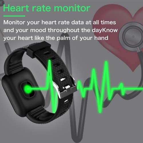 

Intelligent Wrist Band Fitness Tracker Universal Step Counter Heart Rate Monitor Sport Wristband Watch