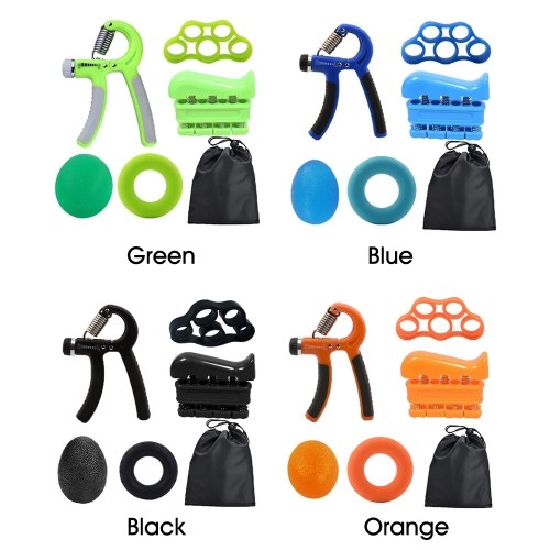 

5pcs/set Adjustable Hand Grip Set Finger Forearm Strength Muscle Heavy Hand Gripper Exercise Gym Fitness Arm Trainer