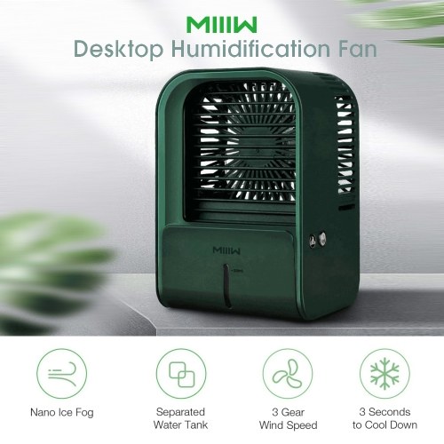 

MIIIW Portable Air Conditioner Fan Desk Humidification Fan