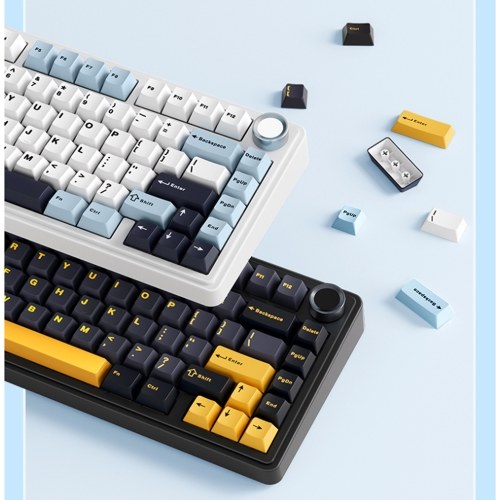 AULA F75 Teclado Mecânico - Sem Fio, Estrutura de Junta, Conectividade Tri-Mode, Teclado para Jogos de Baixo Retardo de 80 Teclas com Efeito de Luz