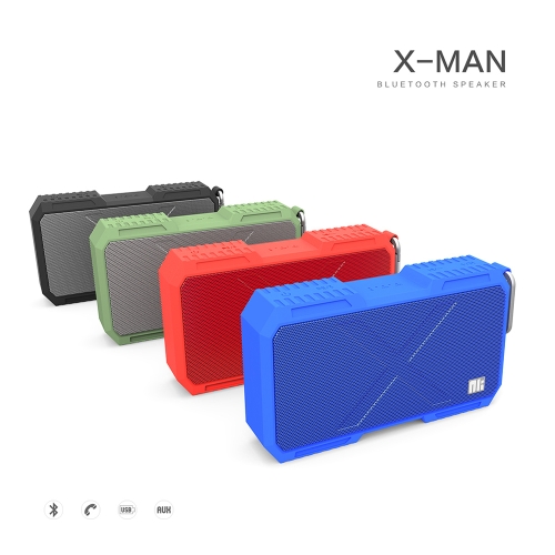 

NILLKIN X-MAN BT Speaker IPX4 Waterproof Hands-free Answer Calls LED Indicator BT CSR4.0 5200mAh Long Battery Life Independent Cavity Design Hi-Fi Wireless Loudspeaker