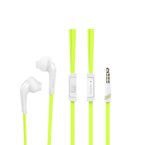 FSHANG A1 3.5mm Auricular In-ear Auriculares estéreo para deportes portátiles Auriculares Manos Libres con Micrófono para iPhone Samsung S8 + Note 8