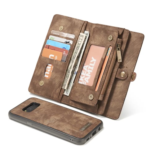 

CaseMe 008 Multi-functional Wallet Phone Case Card-slot Protective Cover for 5.8 Inches Samsung Galaxy S8 Eco-friendly Stylish Por
