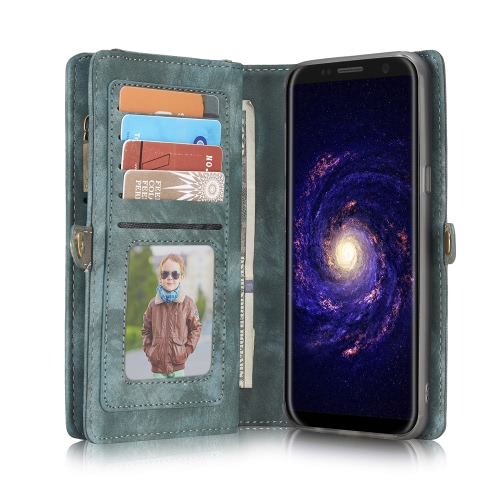 

CaseMe 008 Multi-functional Wallet Phone Case Card-slot Protective Cover for 5.8 Inches Samsung Galaxy S8 Eco-friendly Stylish Portable Anti-scratch Anti-dust Durable