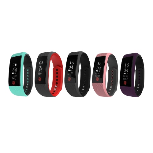 

W808S Heart Rate Smart Bluetooth Sport Watch Браслет Браслет 0,91 "OLED Call Уведомление шагомер сигнализации Anti-Lost Sleep Moni