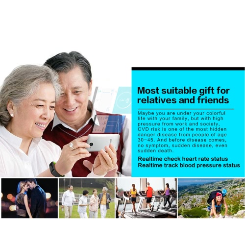 

P1 Health Smart Band Sports Heart-rate Band Blood Pressure Monitor IP67 Waterproof Bluetooth Pedometer Calorie Sleep Monitor Call