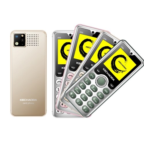 

KECHAODA K50 2G GSM Feature Phone Dual SIM 1.54” 32MB BT Dialer Rear Camera Flashlight MP3/MP4/FM Mini Mobile Phones for Child Seniors