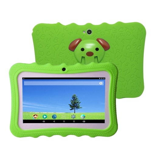 

7'' Kids Tablet-PC 1G+16G Quad-Core Wi-Fi Tablet-PC Pad with Shock-Proof Silicone Protective Case for Children Educational Gift