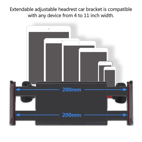 

Rear Pillow Bracket Car Seat Rear Pillow Mobile Phone Bracket Lazy Tablet Bracket 360 Degree Rotating Car Bracket Car bracket for rear pillow [silver]