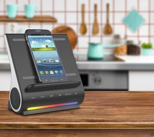 

Azpen DOCKALL D100 Qi Wireless Charger Power Station HiFi Speaker
