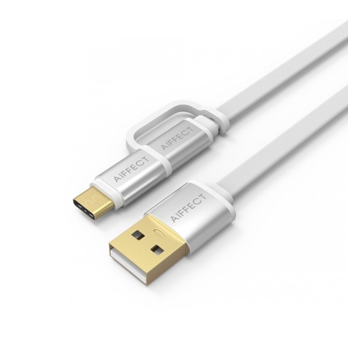 

AIFFECT 2 Pack 3.3Ft USB 2.0 для Micro USB / Type C Кабель для зарядки Sync Data Line Cord для Samsung 2-in-1