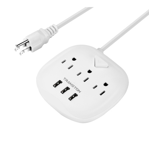 

TRANSTON Power Strip with USB Charger US Sockets Plug
