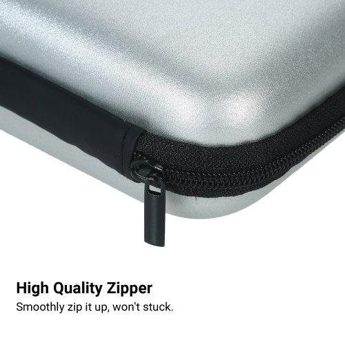 

Zippered Earphone Case Coin Purse Mini Key Pouch Storage Bag Carrying Case with Zipper Mesh Inner Pocket for Men Women
