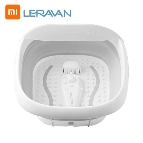 Xiaomi Youpin LERAVAN Foot Spa Pedicure Spa Bath Massager with Heat with Soothing Vibration Massage Bubbles Constant Temperature Control with Mini Acupressure Massage Points 220V