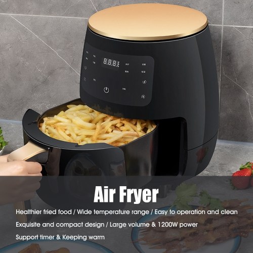 

Air Fryer Oven Airfryer 4.75Qt(4.5L) 1200W Large Electric Air Fryer Cooker Frying Pot with Temperature Control Non-stick Fry Basket Auto Shut Off Feature 60min Timer 110V