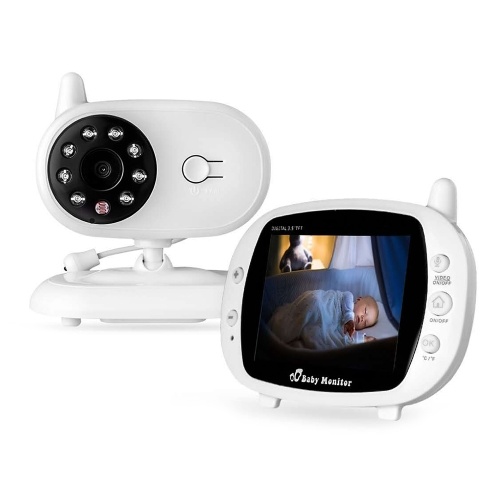 

SP850 Video Baby Monitor Wireless Wifi Camera 3.5 Inches LCD Display Two Way Audio Talk Auto Night Vision Baby/Pet/Home Security Camera Built-in Lullabies for Baby Elder 110-220V