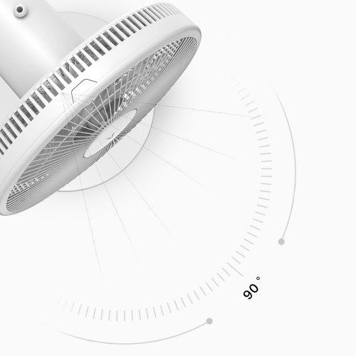 

VIOMI Electric Standing Fan Desktop Fan 90 Degree Cooling/Nine Fan Blades/Three Adjustable Wind Speed/Low Noise with Power Motor Air Cooler for Home
