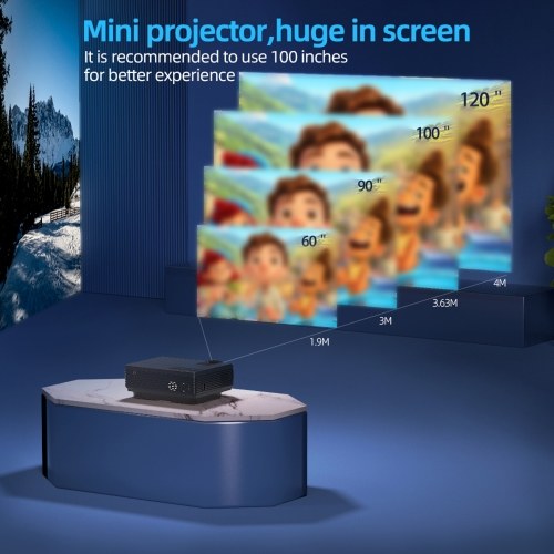 Portable Q5 LCD Projector 1080P Home Theater Projector