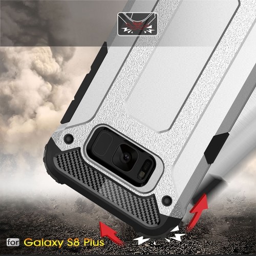 

For Samsung Galaxy S8 Plus Case Slim Fit Dual Layer Hard Back Cover Bumper Protective Shock-Absorption & Skid-proof Anti-Scratch Case 6.2 inch