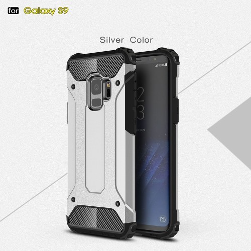 For Samsung Galaxy S9 Case Slim Fit Dual Layer Hard Back Cover Bumper Protective Shock-Absorption & Skid-proof Anti-Scratch Case 5.8 inch
