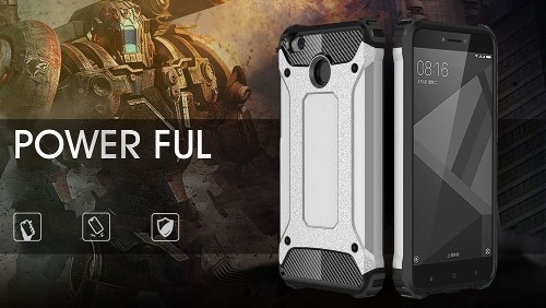 

For Xiaomi Redmi 4X Case Slim Fit Dual Layer Hard Back Cover Bumper Protective Shock-Absorption & Skid-proof Anti-Scratch Case 5 inch