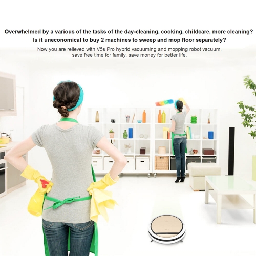 ILIFE V5S Pro Intelligent Robotic Vacuum Cleaner Household Mop Self-charging Dust Collector Robot Pet Hair Remover Floor-cleaning