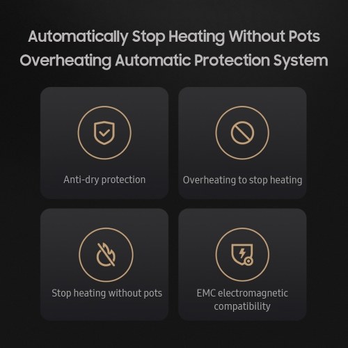 Mijia Induction Cooker 2 OLED Screen 2100W Induction Cooktop Countertop Burner Electric Induction Hob NFC Connection Mijia App Precise Control