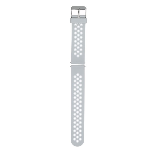 

20mm Watch Band Soft Silicone Quick-Release Strap with Buckle Breathable Watchband Wristband Compatible wit 20mm Smart/Traditional Watch