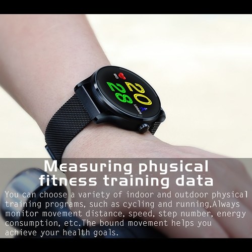 

K88 Smart Band Smart Bracelet Smart Watch Heart Rate Sleep Monitor Intelligent Reminder Anti-lost Remote Control Sports Tracker Call Reject Messages IPS 3D 1.22" Big Screen 300mAh Large Battery