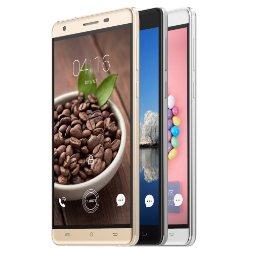 

CUBOT H2 5.5" HD OGS IPS 1280*720 Screen Metal Frame 4G Cellphone 64Bit MTK6735A Quad Core 1.3GHz Android 5.1 Mobile Phone 3GB+16GB 13.0MP Dual SIM Card 5000mAh Battery OTG HOTKNOT Smartphone