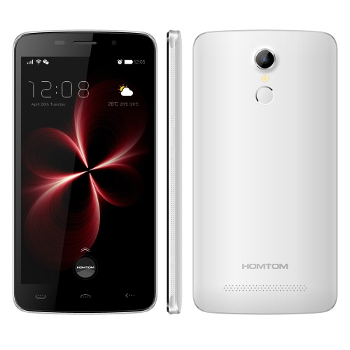 HOMTOM HT17 Proのスマートフォン4G FDD-LTE、3G WCDMAアンドロイド6.0マシュマロOSクアッドコアMTK6737 5.5」画面2ギガバイトのRAM 16ギガバイトROM 5MP 13メガピクセルのデュアルカメラスマートジェスチャーウェイクジェスチャー省電力モード指紋クイックチャージ