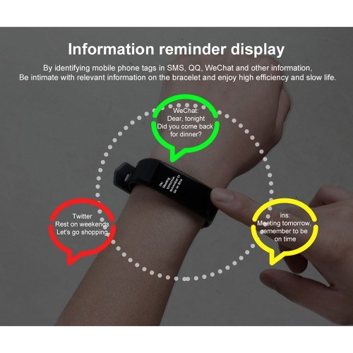 

IP67 Colorful Screen Fitness Smart Bracelet Wristband