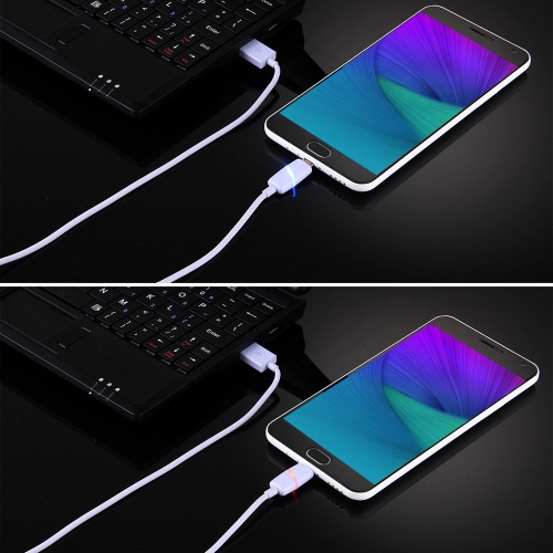 

Micro USB Smart Breathing Light Data Cable Прочный беззаботный Micro USB зарядный кабель для Android Samsung Sony Sony Huawei