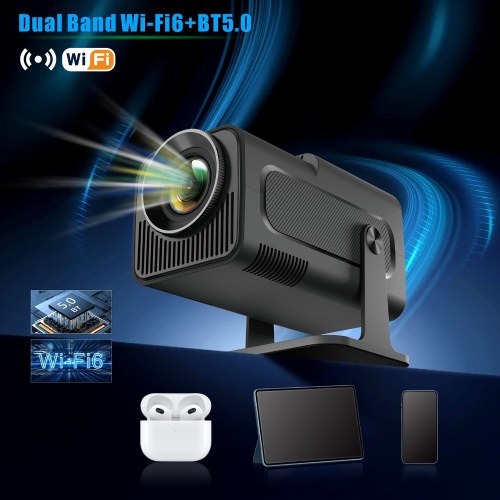 HY300 Projector 1080P Decoding Keystone Correction Mini Portable Projector -Android Version 