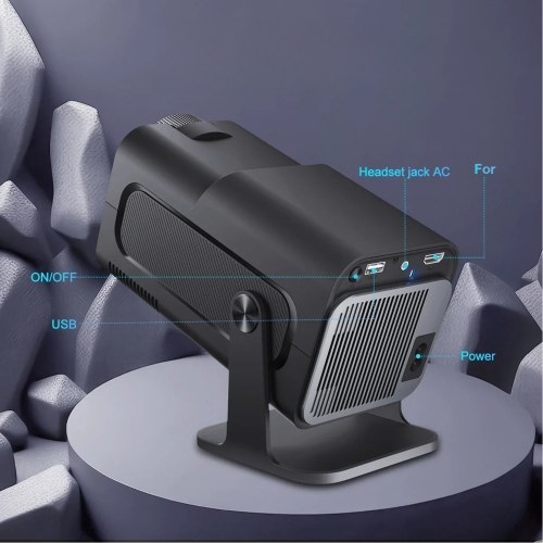 HY300 Projector 1080P Decoding Keystone Correction Mini Portable Projector -Android Version 
