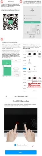 

Xiaomi Youpin TOKIT Mini Smart Oven 12L Rapid Heating Baking Oven Hot Air Fermentation Automatic Oven Bakery Work with Mijia APP