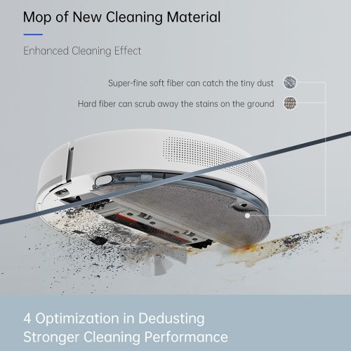 Global Version TROUVER Robot LDS Vacuum-Mop Finder Home Sweeping Mopping Cleaner LDS Laser Navigation/2000Pa Suction/Preset and Timer/MI Home APP Remote Control Vacuum Cleaner for Smart Home, TOMTOP 