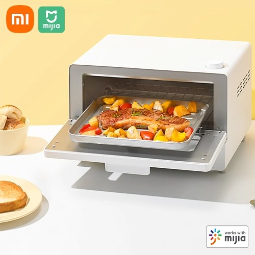 Xiaomi Mijia Smart Steam Oven 12L 1300W Utensilios para hornear alimentos domésticos con parrilla NTC Control de temperatura de alta precisión / Mi Home APP Control inteligente Horno de vapor eléctrico MKX02M