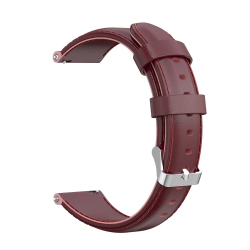 16mm Watch Band Oil Wax Leather Watchband Quick Release Replacement Watch Strap for Men Women Compatible with HUAWEI TalkBand 6