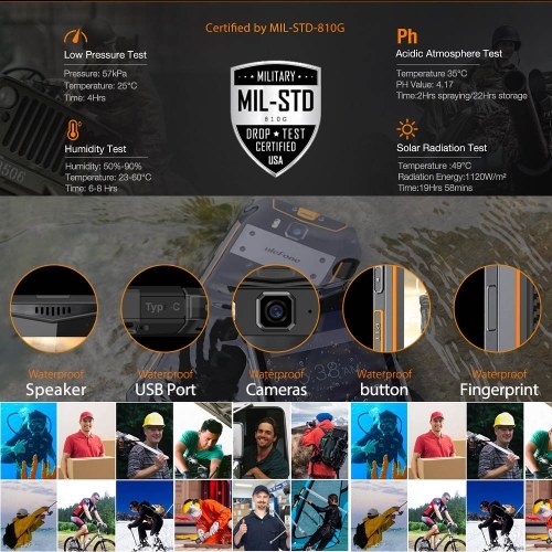 

Ulefone Armor 3T Talkie Smartphone IP68 Waterproof