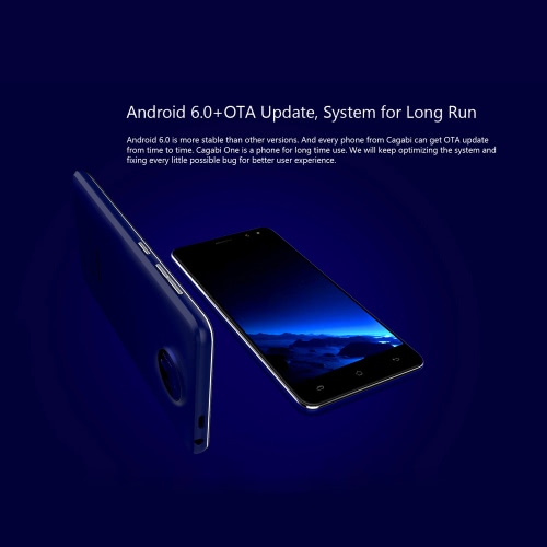 

Cagabi ONE смартфон 3G WCDMA телефон 5.0inch IPS HD экран 1280 * 720pixel мобильный телефон MTK6580A Quad Core 1.3GHz CPU Android