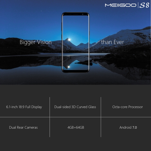 

MEIIGOO S8 4G Smartphone 4GB RAM 64GB ROM 6.1 inches
