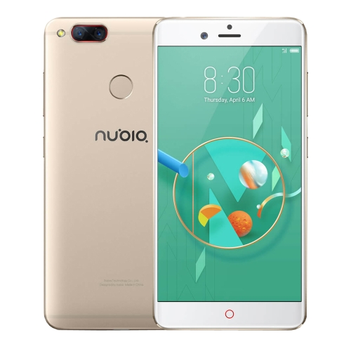 Nubia Z17mini NX569J téléphone portable 4 Go de RAM + 64 Go de ROM (or)