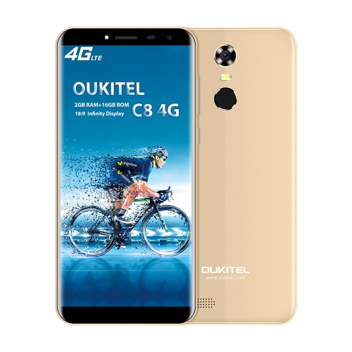 

OUKITEL C8 4G Мобильный телефон 18: 9 5,5-дюймовый HD 2GB RAM 16 ГБ ROM